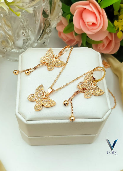 Butterfly Pendant Set